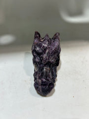 Curious Constellation Sphalerite Dragon Head – Hand-Carved Crystal Sculpture for Intuition & Cosmic Curiosity