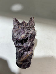 Curious Constellation Sphalerite Dragon Head – Hand-Carved Crystal Sculpture for Intuitive Exploration & Cosmic Curiosity