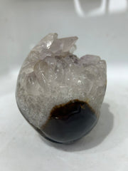 Mystery Mix Constellation Druzy Agate Skull – Hand-Carved Crystal for Tarot, Intuition & Cosmic Energy