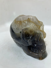 Mystery Mix Constellation Agate Skull – Hand-Carved Crystal Skull for Cosmic Intuition & Tarot Energy