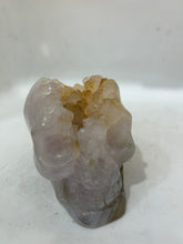 Mystery Mix Constellation Druzy Agate Skull – Celestial Crystal for Tarot, Intuition & Cosmic Energy