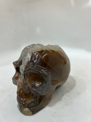 Mystery Mix Constellation Druzy Agate Skull – Cosmic Crystal for Tarot, Intuition & Spiritual Insight