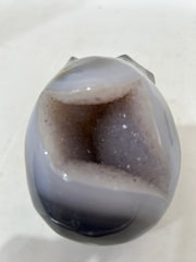 Mystery Mix Constellation Agate Skull – Hand-Carved Cosmic Crystal for Tarot, Intuition & Celestial Energy