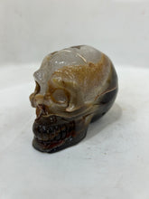 Mystery Mix Constellation Agate Skull with Natural Druzy – Hand-Carved Celestial Crystal for Tarot, Meditation & Intuitive Energy