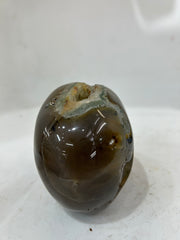 Mystery Mix Constellation Druzy Agate Skull – Hand-Carved Celestial Crystal Skull for Tarot & Spiritual Insight