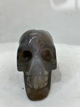 Mystery Mix Constellation Agate Skull – Hand-Carved Cosmic Crystal for Tarot, Intuition & Energy Work