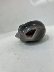 Mystery Mix Constellation Agate Skull – Hand-Carved Cosmic Crystal for Tarot, Intuition & Energy Work