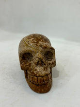 Ocean Jasper Crystal Skull Carving – Unique Decorative Stone Sculpture