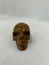 Ocean Jasper Skull Carving - Handcrafted Natural Crystal Sculpture