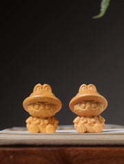 Labubu Handcrafted Wooden Figurine