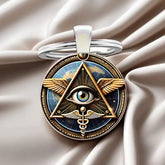 All-Seeing Eye Alloy Keychain – Mystical Symbolism Pendant