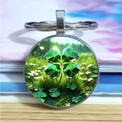 Lucky Clover Alloy Keychain