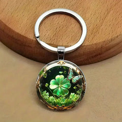Lucky Clover Alloy Keychain