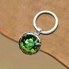 Lucky Clover Alloy Keychain