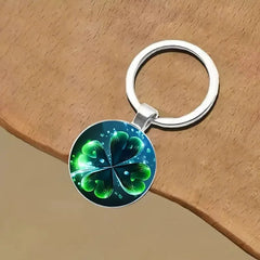 Lucky Clover Alloy Keychain 