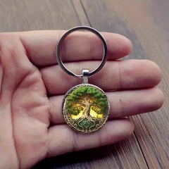 Vintage Broccoli Art Alloy Keychain