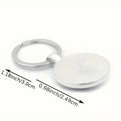 Vintage Broccoli Art Alloy Keychain