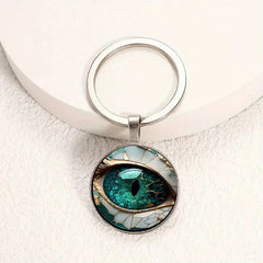 Mystic Dragon Eye Alloy Keychain 