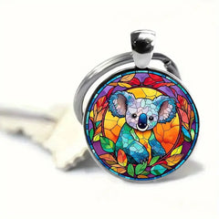  Koala Alloy Keychain – Colorful Animal Pendant Key Ring