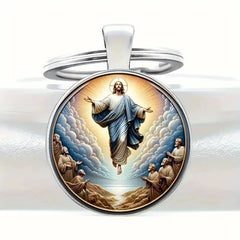 Ascension of Jesus Alloy Keychain – Inspirational Religious Art