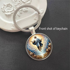 Ascension of Jesus Alloy Keychain – Inspirational Religious Art