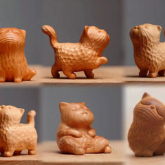 Cat Figurine – Minimalist Animal Sculpture