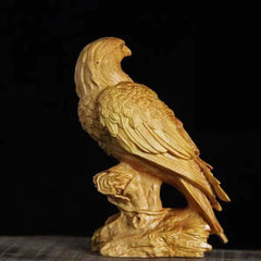 Hawk– Exquisite Cliff Cypress Carving