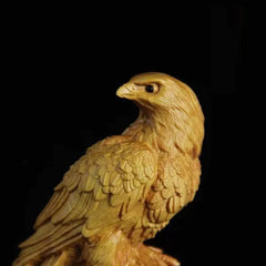 Hawk– Exquisite Cliff Cypress Carving