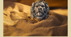 Regal Lion King Crown Alloy Ring – Majestic Statement Jewelry