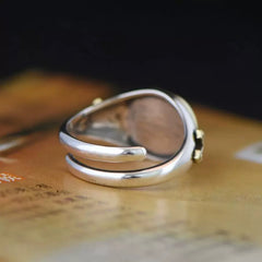 Praying Hands Ring – Vintage Alloy Cross Signet