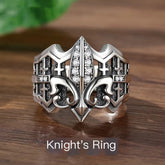 Knight’s Ring – Vintage Alloy Medieval Armor Design