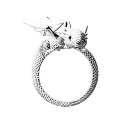 Cute Dragon Wrap Ring – Adjustable Alloy Fantasy Jewelry