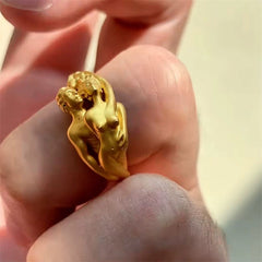 Adam and Eve Artistic Alloy Ring