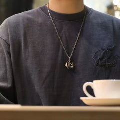 Fallen Angel Demon Girl Pendant Necklace