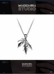 Maple Leaf Pendant Necklace – Vintage Silver Nature-Inspired Jewelry