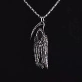Grim Reaper Pendant Necklace – Scythe Reaper Jewelry