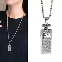 Perfume Bottle Pendant Necklace
