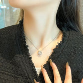 Shining Alloy Interlocked Star Necklace – Fashion Statement Piece