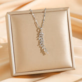 Elegant Leaf Pendant Necklace