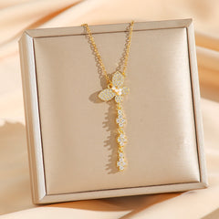 Elegant Butterfly Pendant Necklace