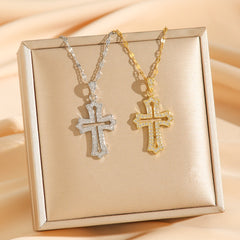 Luxury Cross Pendant Necklace