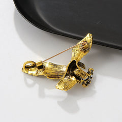 Vintage Alloy Eagle Brooch