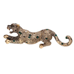 Vintage Alloy Leopard Brooch