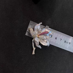 Orchid Flower Brooch – Luxury Floral Pin