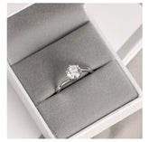 S925 Sterling Silver 1ct Moissanite Solitaire Ring – Classic Elegance