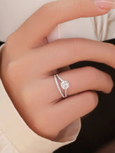 Elegant Alloy Star Zircon Ring for Women – Double Band Design