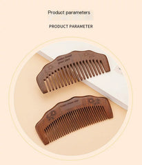 Golden Thread Sandalwood Comb – Premium Gift Comb