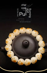 Charcoal Burnt Bodhi Bracelet – Cat Claw Style Spiritual Jewelry