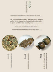 Green Sandalwood Bead Bracelet – Timeless Elegance with Natural Charm