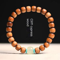 Handcrafted Thuja Bead Bracelet – Timeless Elegance